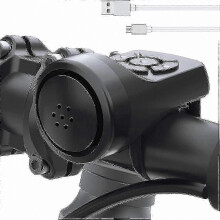 Clacson per bicicletta da 140 dB con 4 modalità sonore, impermeabile per e-bike