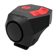 USB Rechargeable Bike Horn 120dB Loud Anti-Theft Electric Bell for Handlebar Scooter Black