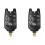2X Carp Fishing Bite Alarm with Volume Sensitivity Control & LED Indicator Black 1