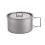 600ml Titanium Camping Bowl with Foldable Handle and Lid for Hiking Picnic 1