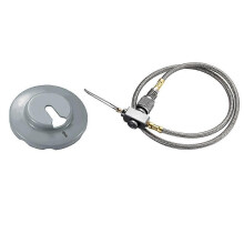 27.6inch Multi-Function Gas Hose EN417 Lindal Valve Screw-on Canister Z21-70 Camping Silver