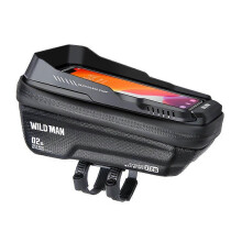 Borsa da ciclismo WILD XT2S da uomo per fotocamera, con guscio rigido in EVA, per telaio anteriore, nera/1L