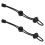 2pcs Backpack Hiking Pole Holder Elastic Rope Tie for Walking Stick Trekking Black 1