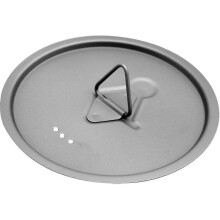 Coperchio in titanio aggiornato per pentole e tazze da campeggio all'aperto - 80 mm Argento