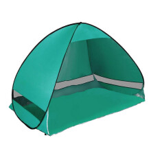 Portable Pop-Up Beach Tent with UV 50+ Protection for Outdoor Use