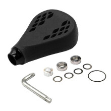 Manovella antiscivolo in TPE da 35 mm per mulinelli da spinning compatibili con Shimano Vanford, colore nero.