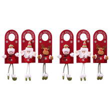 6X Deurophangend Kerstdecor Kledingrek Kerstornamenten Kerstdeurornamenten Kerstboom Hangende Hanger