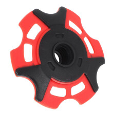 Barra di ricambio per bastoncini da trekking con blocco fango magnetico, 2 pezzi in plastica rossa