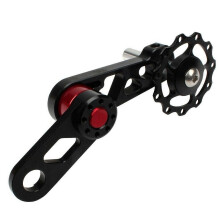 Aluminum Racing Bicycle Chain Tensioner Mountain Bike Single Speed Converter Black