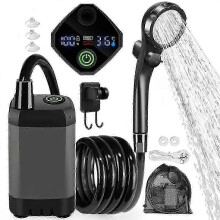 Portable Camping Shower 6000mAh Battery for Outdoor Adventures Hiking