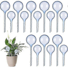 (4 pcs) Zelfwaterende bollen, 12 stuks blauw, transparant PVC, automatische plantenbewatering voor kamer-, hang- en buitenpotplanten en tuin