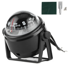 Compas de mer 12V avec affichage LED, direction réglable, support en ABS résistant pour voilier