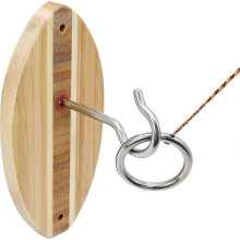 Stainless Steel Hook and Ring Toss Game Washer Toss Set for Outdoor Indoor Family Party