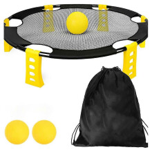 Beach Yard Outdoor Game Set Complete Kit for Kids Adults Young Players Includes Ball As Shown