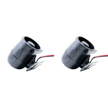 2X Sirene de Buzina Antifurto para Carro, Alarme de Buzina 12V Alarme de Tweeter Agudos Altifalante de Voz Alto Decibel Alarme de Voz Inteligente