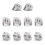 10Pack 30 Stainless Steel Angle Beveled Washer 1/4" 6.6mm for Cable Rail Silver 1