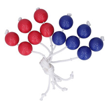 Golf Ladder Toss Balls Bolo Replacement Set Beach Game for Kids Adults Family 3 Red 3 Blue