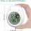 2X Digital Shower Clock Waterproof, Bathroom Timer Clock, Digital Kitchen Wall Clock, LCD Display, 12/24 Hour Format 8