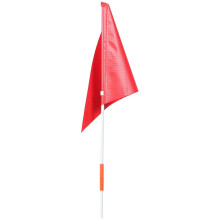 Bandierina triangolare professionale per bicicletta per bambini, indicatore di sicurezza, 183x27,5 cm, rossa, in fibra di vetro, 1 set