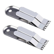 Stainless Steel Portable Fishing Clip Durable Mini Connector for Earthworms Live Maggots Multicolor