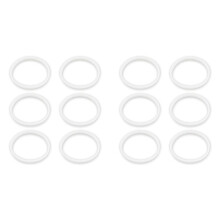 Guarnizioni nel Gomma da 12 Pezzi Guarnizione di Ricambio o-Ring Bianca per Tazze per Frullatore Juicer Parti di Ricambio Guarnizioni BL770