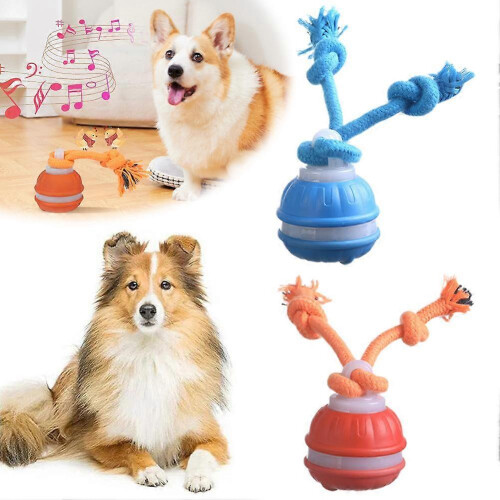 (Orange) Interactive Dog Ball with Auto-Sensing Motion, Rechargeable Type-C, Blue 2