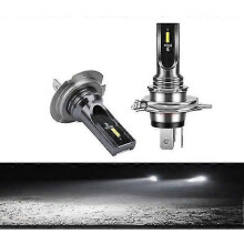 (H9, 6000K Cold White) LED žiarovky do svetlometov, 1860 CSP čipy, 80W 16000LM, 3000K 6000K 8000K, letecký hliník, chladenie ventilátorom