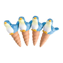 (Blue) Automatisch druppelirrigatiesysteem, 4 keramische zelfwaterende bollen, voor binnen- en buitenplanten in potten en bloemen, inhoud 110 ml