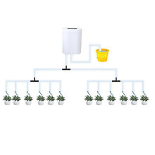 (12 pumps) Zelfwaterende set, intelligent druppelirrigatiesysteem, automatisch bewateringssysteem, oplaadbaar, voor balkon, bureau, woonkamerplanten.