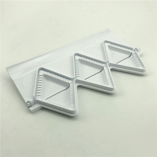 2X Dumplings Maker 3 Triangle Mould for Pierogies Press Samosa Ravioli Dumpling Pie Empanada Meatball Maker 2