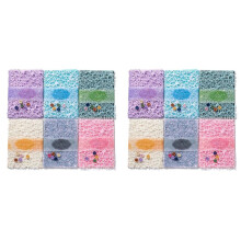 156 Sheets Textured Scrapbook Paper, 12 Pack Decorative Paper and Mesh Fabric Assorted Set 3.9x5.5 Inch