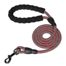 (red, 1.0CM 120CM) Strong Nylon Dog Leash, 120-300cm, Breakaway Quick Release, Soft Padded Handle, Reflective Stripes for Small Medium Large Breeds