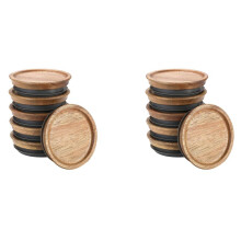 Confezione da 12 Coperchi in Legno A Tutto Sigillato, Coperchi in Legno per Palline, Barattoli Kerr, Materiale per Uso Alimentare, Ermetico per