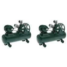 2X Bomba Inflable de Compresor de Aire para WPL D12 C14 C24 B14 B36 MN D90 MN99S 1/12 1/16 RC Piezas de Mejora de Coche