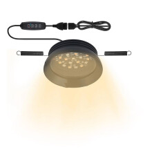 Full Spetrum LED UVA UVB Reptile Light with Dimmer & Cycle Timer for Bearded Dragon Lizard Gecko Snake Turtle EU Plug