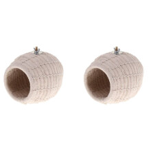2X Touw Weave Vogel Fokken Nest Bed Huis Speelgoed voor Budgie Parkiet Papegaai Kooi Baars Uitkomen Nestkast