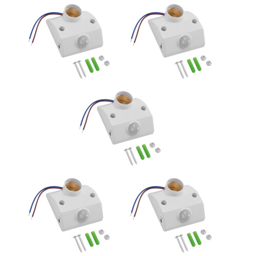 5X Base Socket IR Lamp Bulb Movement Detector