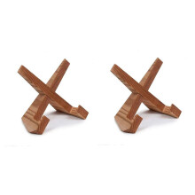 2X Kochbuchständer, Handgefertigter Kochbuchhalter Aus Holz, Rezeptbuchhalter für Ausstellungsständer, Bauernkochbuchständer