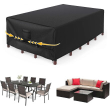 Patio Furniture Covers, Outdoor Furniture Covers Waterproof, Tear-Resistant 90''W*62''D*28''H inch