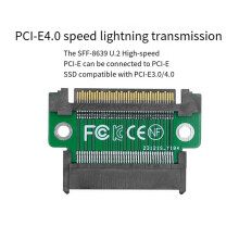 4X PCI-E to SFF8639 Male to Female SSD U.2 Extension Card SFF-8639 Multi-Function 8639 Male to Female Adapter Card