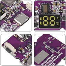 6pcs 22.5W Power Bank Bidirectional Fast Charging Mobile Power Module Circuit Board with Type-C USB Suppor PD/QC3.0 2.0