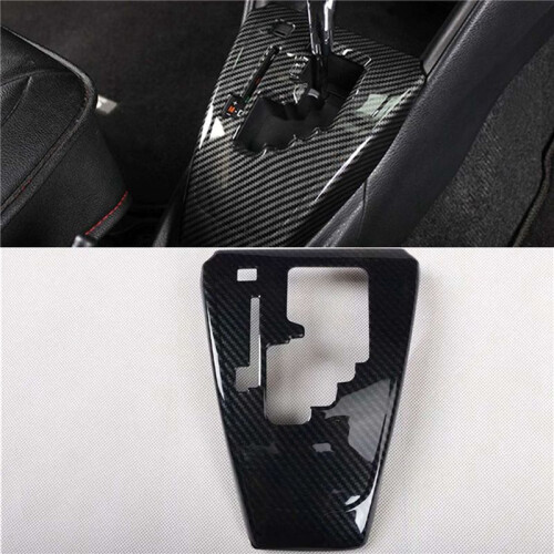 2X Car Carbon Fiber Central Gear Shift Panel Control Panel Decal Interior Modification for  VIOS 2016-2021 2
