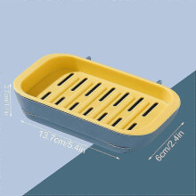 Soap Holder 4 Pieces Soap Shell Soap Box Dual Layer Self -empty Soap Shell Gift