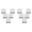 10X RJ45 Network Socket - Shielded Surface Mounted Double Wall Socket with CAT6A Ethernet LAN Cable Port 1