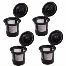 4 Pcs Reusable Cup Filter for 1.0 Coffee Makers, Universal Fit Black Mesh Screen Compatible with Standard Brewers
