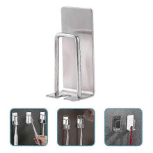 2 Pcs Wall Adhesive Toothbrush Holders Stainless Toothbrush Cup Organizers
