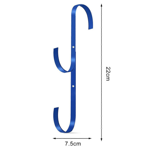 (1pc) Pool Pole Hook, Double Hook Design for Storage, Metal, Universal, Strong Load-bearing, 22cm 2