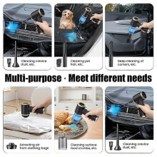 Cordless Handheld Vacuum Cleaner with Blow and Suction, USB Rechargeable Mini Vacuum for Home, Car, Office, Lightweight Portable Sweeper with Filter a