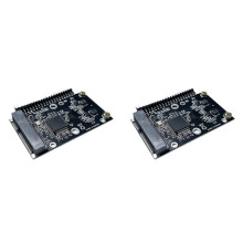 2X MSATA SSD to 44Pin 2.5 Inch IDE Adapter Card 150MB/S MSATA to PATA Adapter Converter Card Adapter Card for Laptop