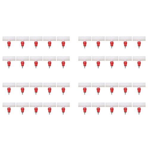 Chicken Nipples Tee Fittings - Fully Automatic Poultry Waterers Kit Chicken Water Drinker 60 Pack
